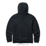 hombres L24N243 Wolverine negro sudadera con capucha de cáñamo - Imagen 2