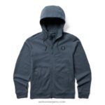 hombres L24N244 Wolverine pizarra oscura sudadera con capucha de cáñamo