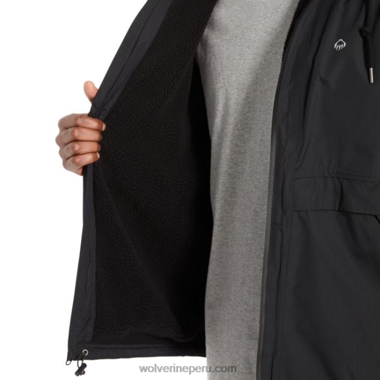 hombres L24N246 Wolverine negro chubasquero i-90 con forro de sherpa - Imagen 5