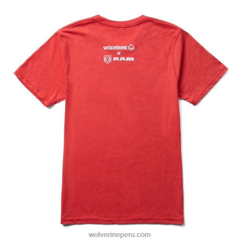 hombres L24N247 Wolverine brezo rojo colección ram trucks: diseñada para la camiseta de manga corta conducida - Imagen 2