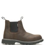 hombres L24N25 Wolverine marron oscuro romeo de trabajo con punta de acero