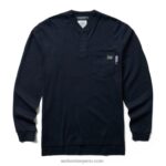 hombres L24N274 Wolverine Armada henley de manga larga fr