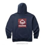 hombres L24N287 Wolverine original de america sudadera con capucha gráfica - Imagen 2