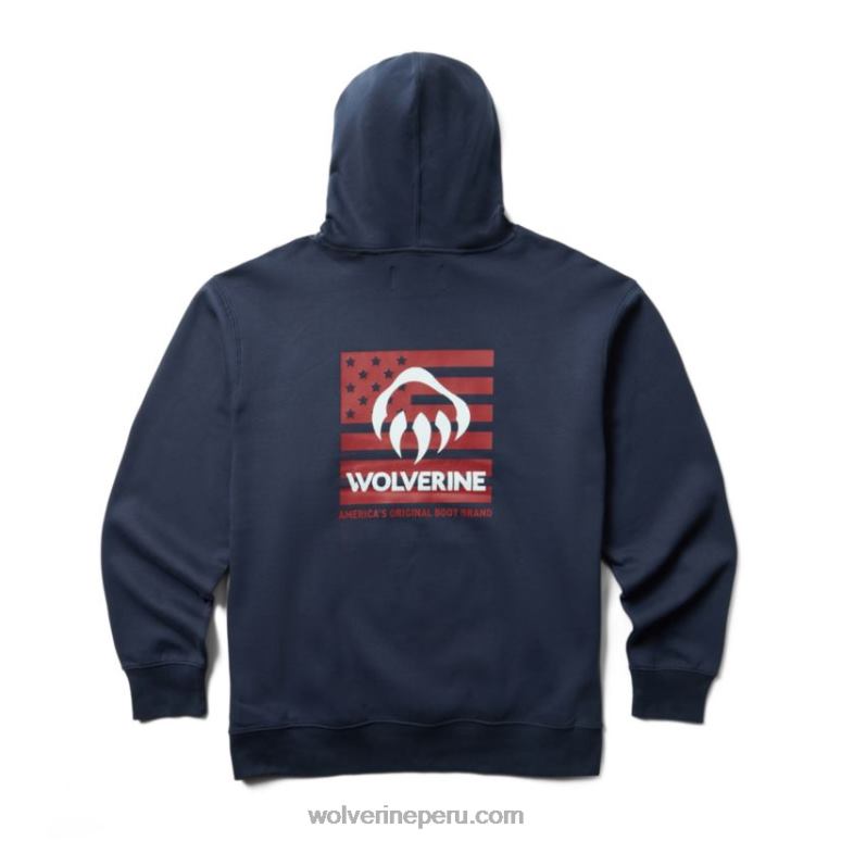 hombres L24N287 Wolverine original de america sudadera con capucha gráfica - Imagen 2