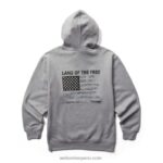 hombres L24N289 Wolverine tierra de los libres sudadera con capucha gráfica - Imagen 2