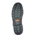hombres L24N29 Wolverine marrón bota de trabajo Harrison con cordones y punta de acero de 6" - Imagen 4