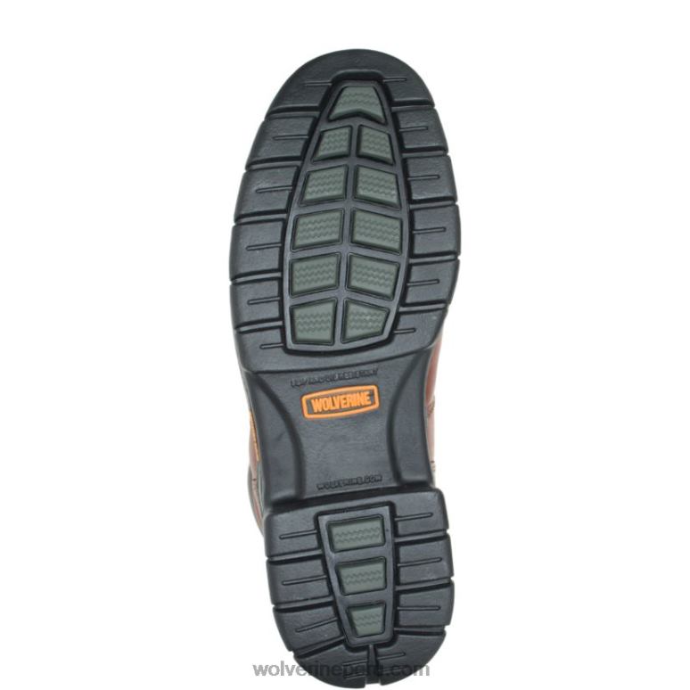hombres L24N29 Wolverine marrón bota de trabajo Harrison con cordones y punta de acero de 6" - Imagen 4