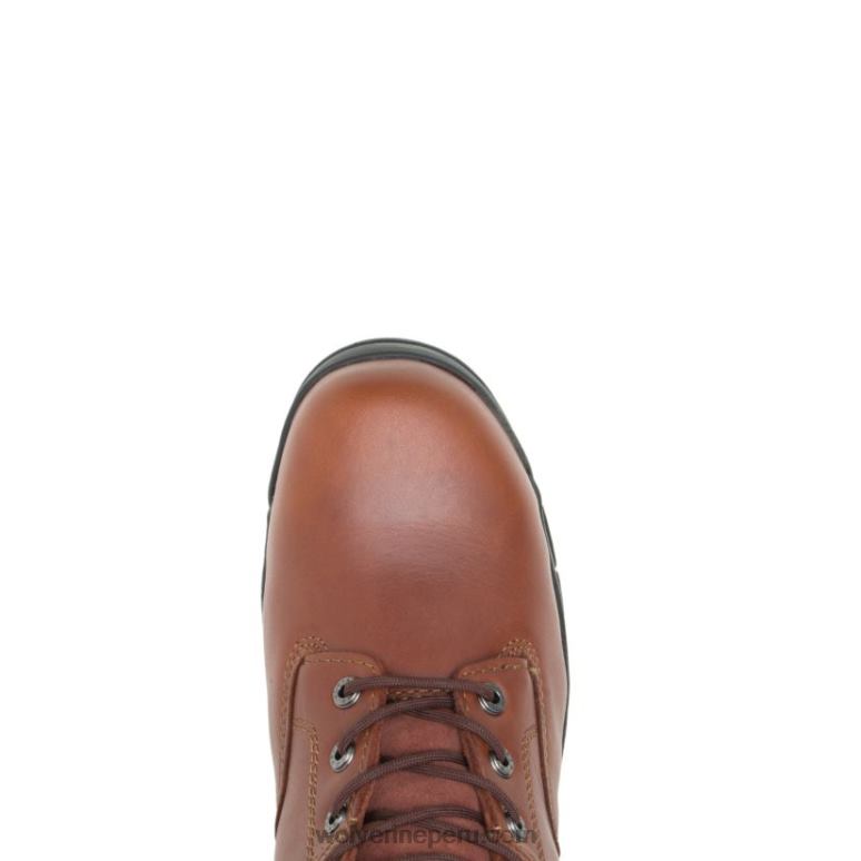 hombres L24N29 Wolverine marrón bota de trabajo Harrison con cordones y punta de acero de 6" - Imagen 5