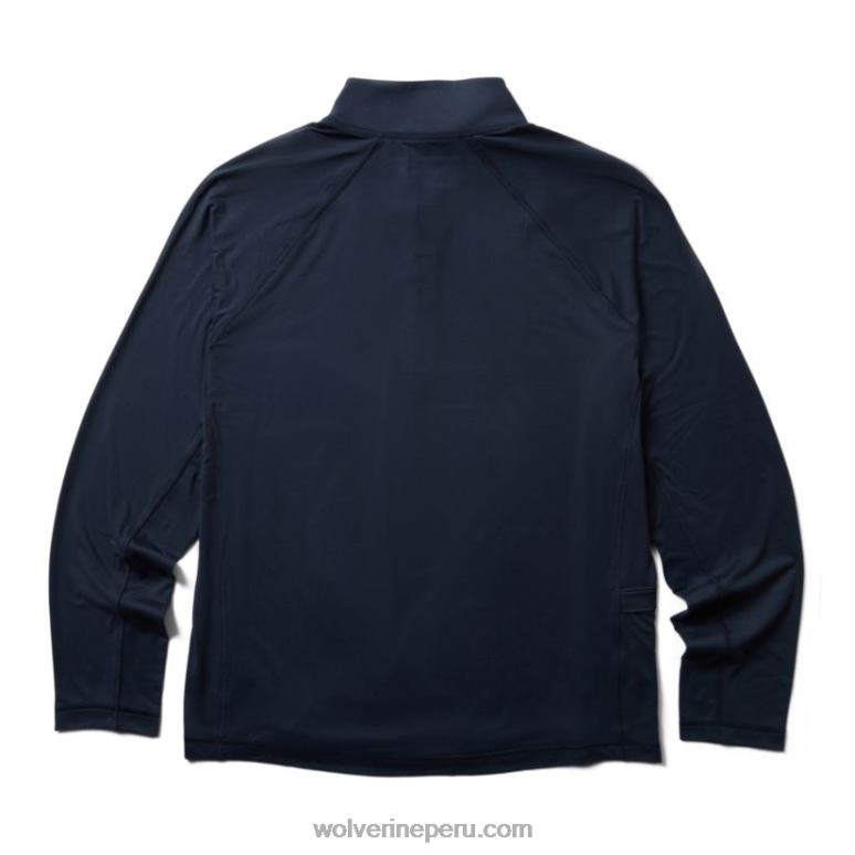 hombres L24N311 Wolverine azul marino oscuro sun-stop eco 1/2 zip - Imagen 2