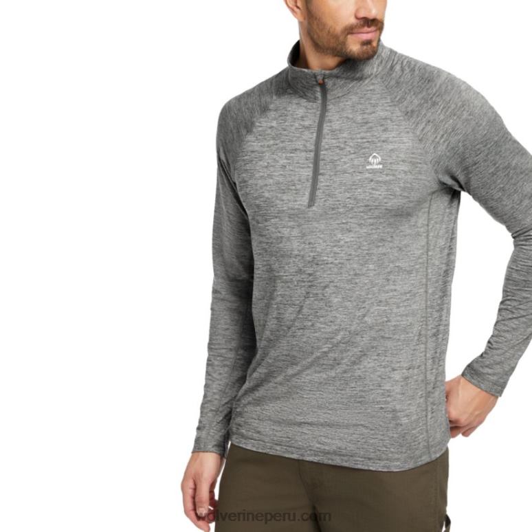 hombres L24N312 Wolverine brezo bronce sun-stop eco 1/2 zip - Imagen 2