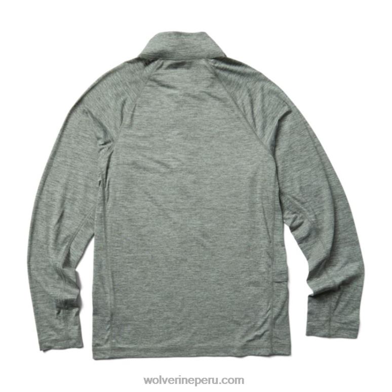 hombres L24N312 Wolverine brezo bronce sun-stop eco 1/2 zip - Imagen 3