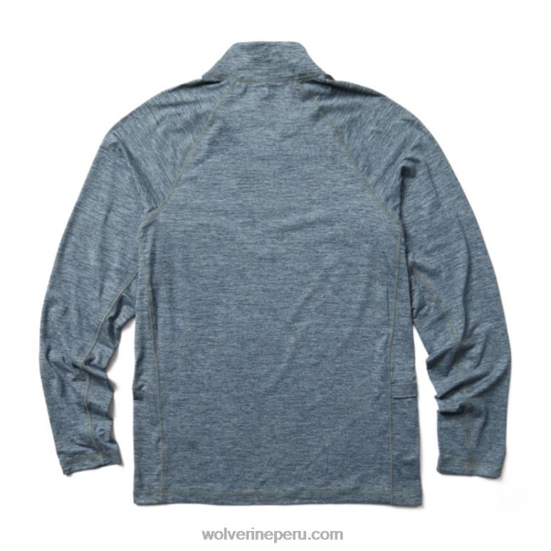 hombres L24N313 Wolverine brezo azul marino sun-stop eco 1/2 zip - Imagen 3