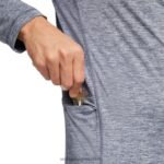 hombres L24N313 Wolverine brezo azul marino sun-stop eco 1/2 zip - Imagen 4