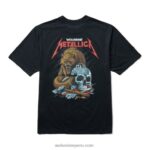 hombres L24N319 Wolverine negro camiseta gráfica de la colección de estudiosos de metallica
