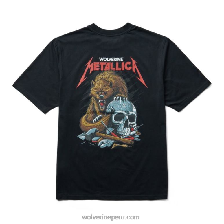 hombres_l24n319_wolverine_negro_camiseta_grafica_de_la_coleccion_de_estudiosos_de_metallica.jpg hombres L24N319 Wolverine negro camiseta gráfica de la colección de estudiosos de metallica - Imagen 1