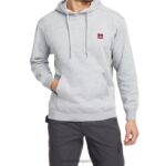 hombres L24N326 Wolverine brezo gris claro sudadera con capucha de peso medio - Imagen 2