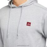 hombres L24N326 Wolverine brezo gris claro sudadera con capucha de peso medio - Imagen 4