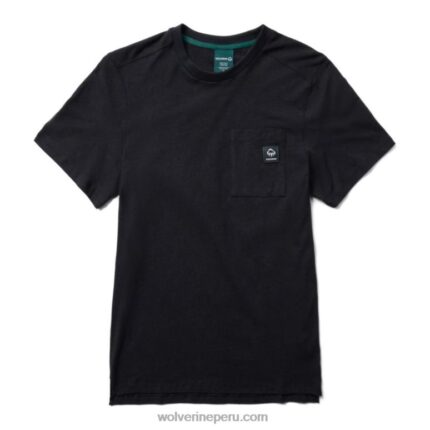 hombres L24N331 Wolverine negro camiseta de cáñamo