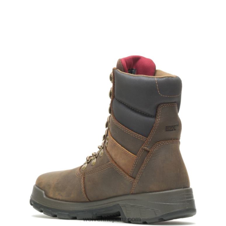 hombres L24N33 Wolverine marron oscuro bota de trabajo cabor epx impermeable con punta de material compuesto de 8" - Imagen 3