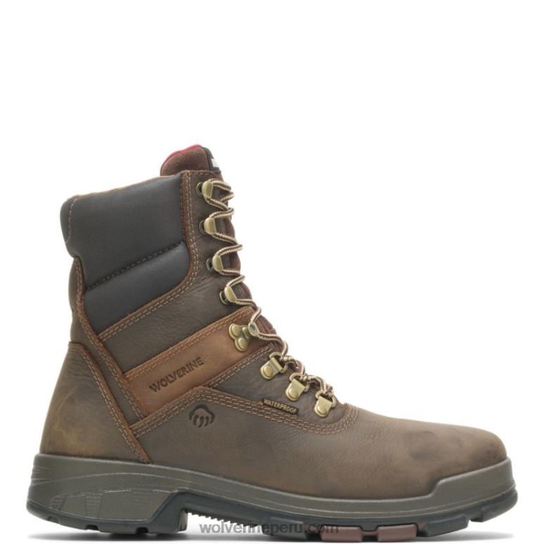 hombres L24N33 Wolverine marron oscuro bota de trabajo cabor epx impermeable con punta de material compuesto de 8" - Imagen 1