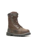 hombres L24N38 Wolverine marron oscuro Bota de trabajo con punta de acero de 8" con aislamiento para mano de obra - Imagen 2