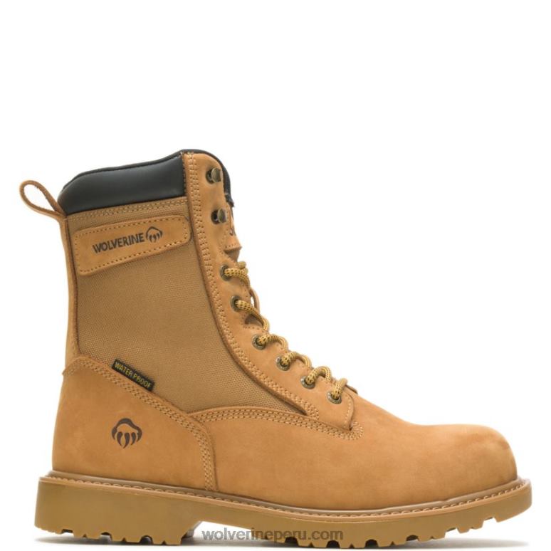 hombres L24N39 Wolverine trigo Bota de trabajo con punta de acero de 8" con aislamiento para mano de obra - Imagen 1