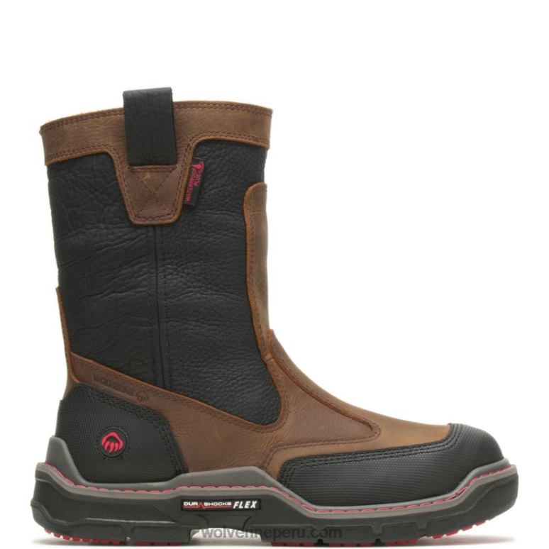 hombres L24N42 Wolverine marrón raider durashocks trabajo pesado carbonmax trabajo wellington - Imagen 1