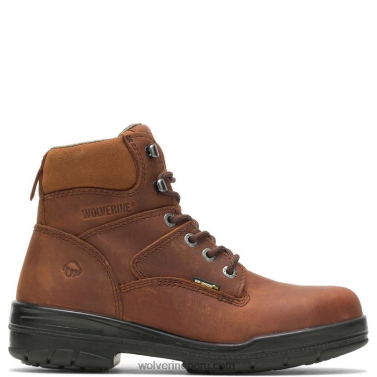 hombres L24N43 Wolverine cañón bota de trabajo de 6" con punta de acero resistente al deslizamiento durashocks - Imagen 1