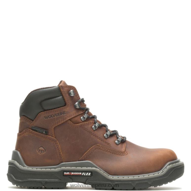 hombres L24N44 Wolverine maní bota de trabajo raider durashocks impermeable 6" carbonmax - Imagen 1