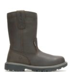 hombres L24N46 Wolverine marron oscuro Floorhand impermeable con punta de acero 10" wellington