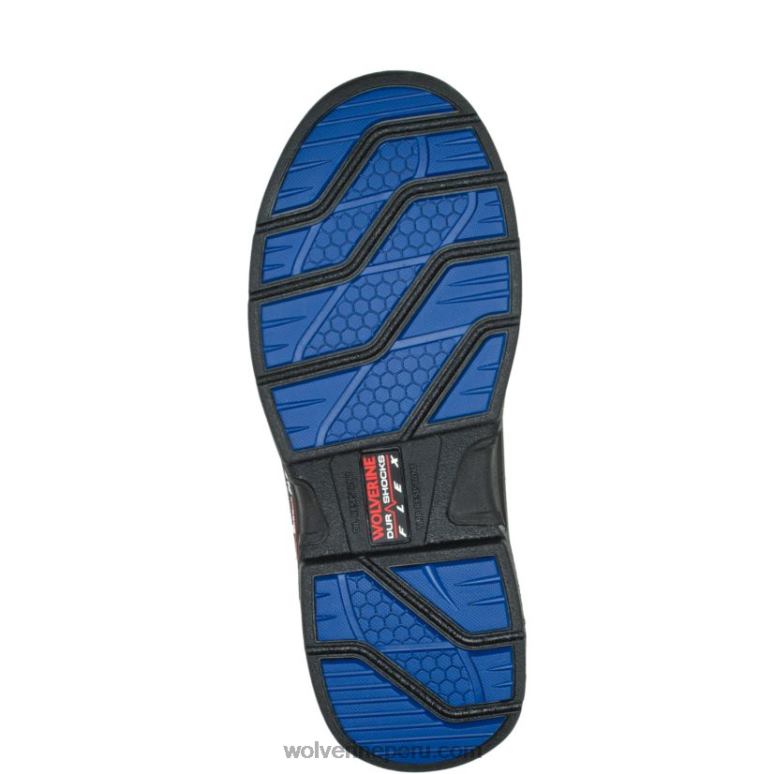 hombres L24N47 Wolverine negro bota de trabajo raider durashocks de 6" para trabajo pesado carbonmax - Imagen 4