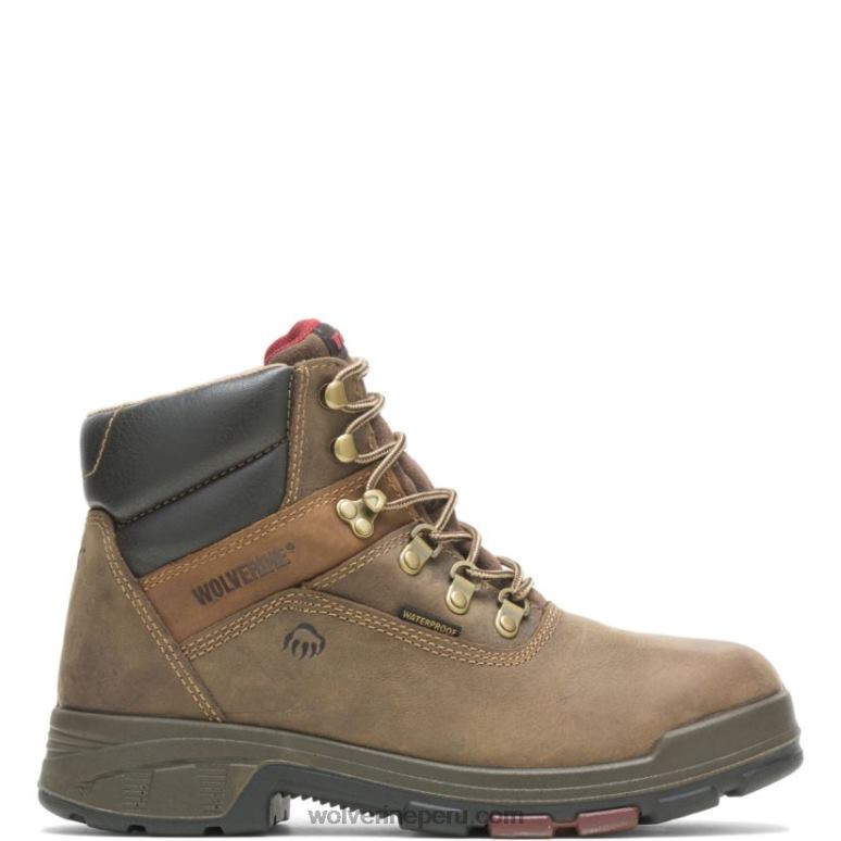 hombres L24N49 Wolverine marron oscuro bota cabor epx impermeable con punta de material compuesto de 6" - Imagen 1