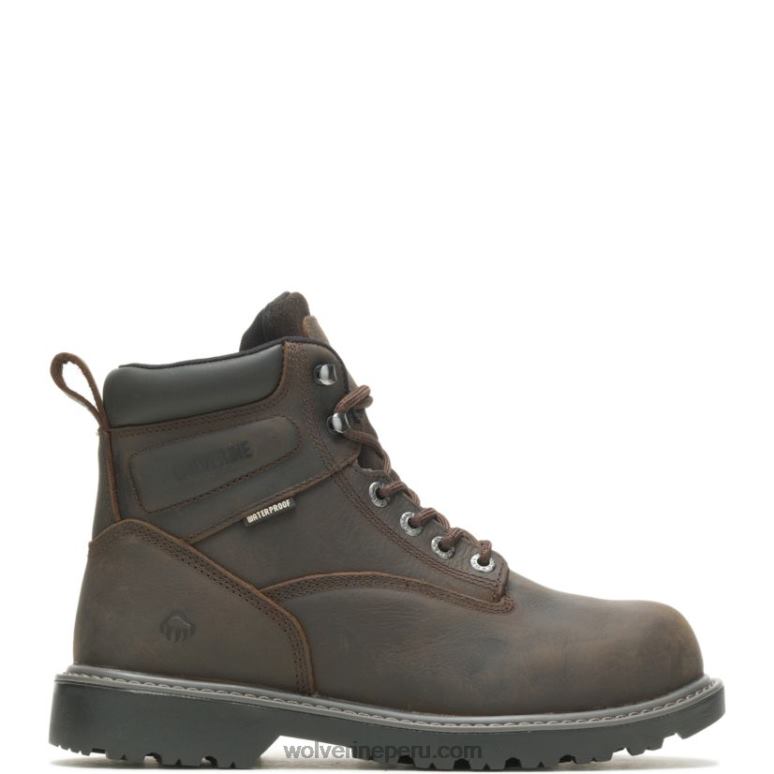 hombres_l24n54_wolverine_marron_oscuro_bota_de_trabajo_con_punta_de_acero_de_6_con_aislamiento_para_piso.jpg hombres L24N54 Wolverine marron oscuro Bota de trabajo con punta de acero de 6" con aislamiento para piso - Imagen 1