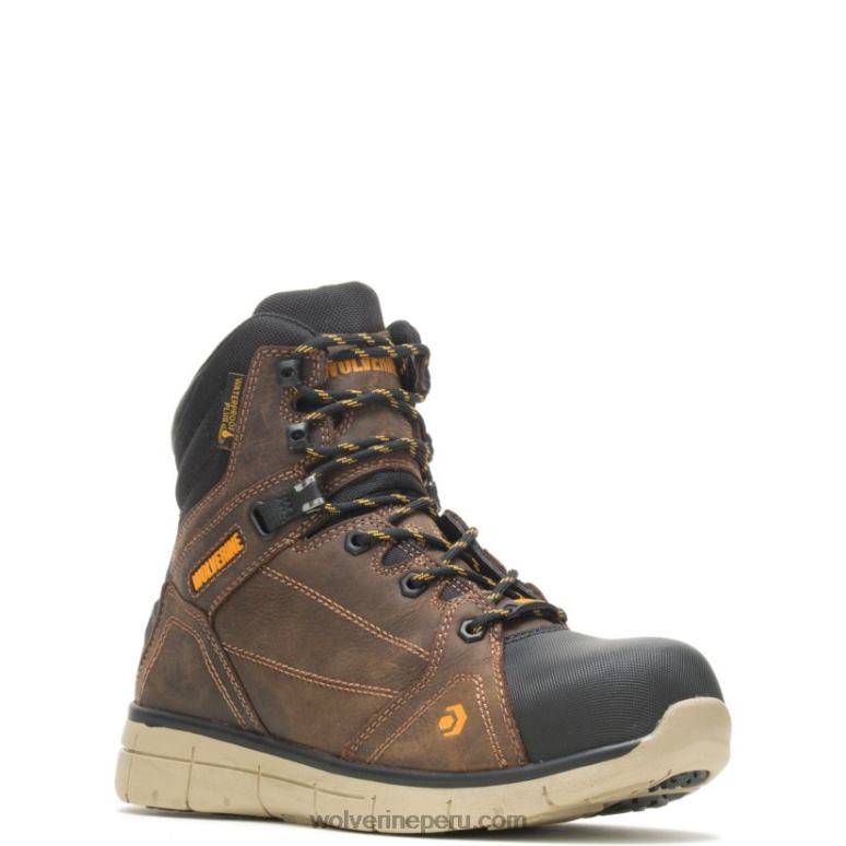 hombres L24N57 Wolverine marrón de verano bota rigger epx carbonmax con puntera de seguridad de 6" - Imagen 2
