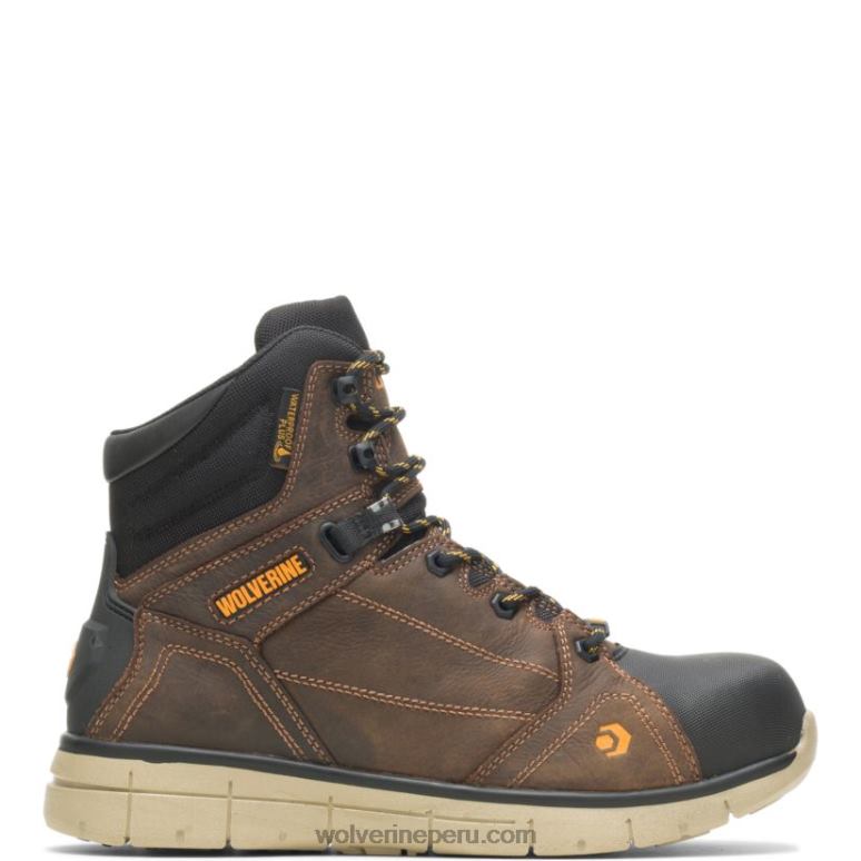 hombres L24N57 Wolverine marrón de verano bota rigger epx carbonmax con puntera de seguridad de 6" - Imagen 1