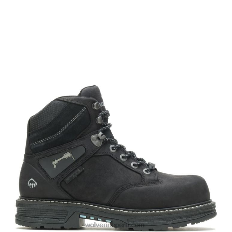hombres L24N5 Wolverine negro Bota de trabajo Metallica Scholars Collection Hellcat Ultraspring CarbonMax 6 - Imagen 1