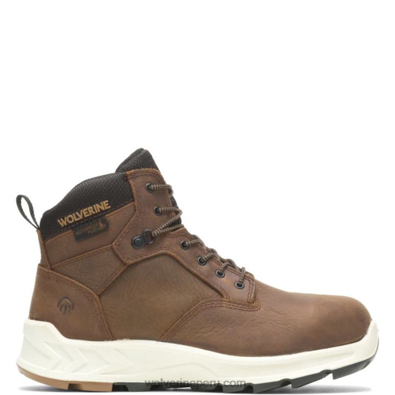 hombres L24N65 Wolverine marrón bota shiftplus work lx de 6" con puntera de aleación - Imagen 1