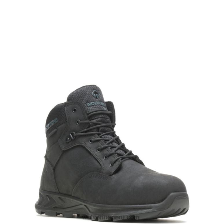 hombres L24N66 Wolverine negro bota shiftplus work lx de 6" con puntera de aleación - Imagen 2