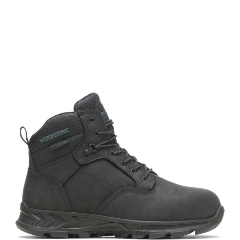 hombres L24N66 Wolverine negro bota shiftplus work lx de 6" con puntera de aleación - Imagen 1