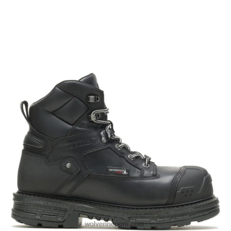hombres L24N67 Wolverine negro Bota de trabajo Hellcat Ultraspring para trabajo pesado de 6" CarbonMax - Imagen 1