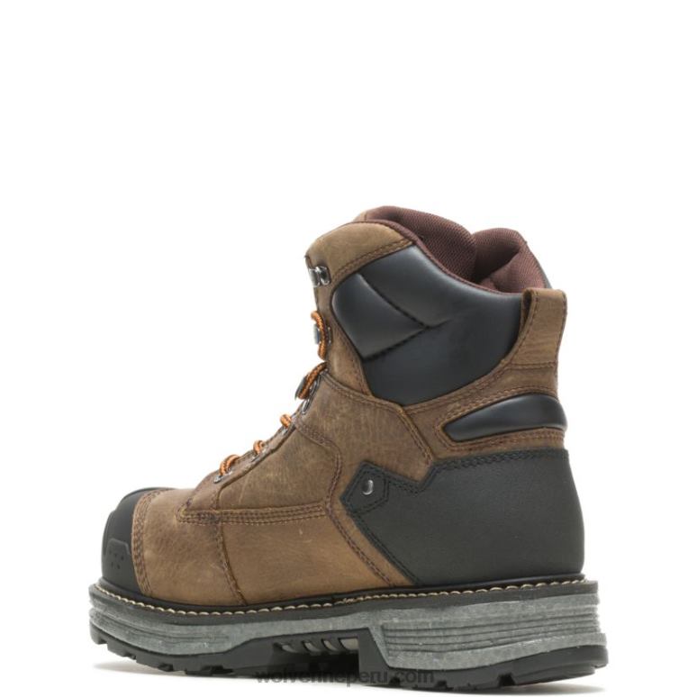 hombres L24N68 Wolverine marrón Bota de trabajo Hellcat Ultraspring para trabajo pesado de 6" CarbonMax - Imagen 3
