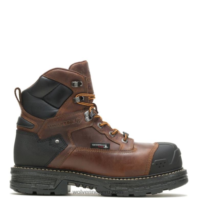hombres L24N69 Wolverine tabaco Bota de trabajo Hellcat Ultraspring para trabajo pesado de 6" CarbonMax - Imagen 1