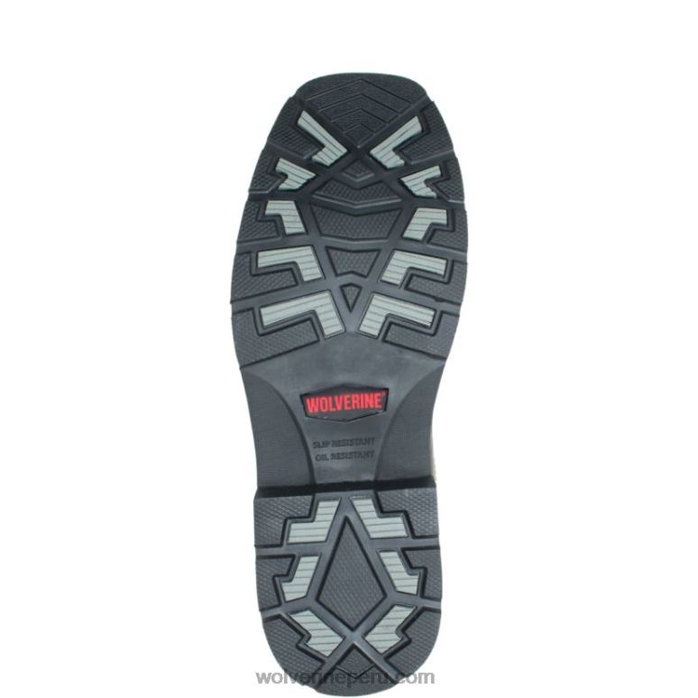 hombres L24N70 Wolverine marrón oscuro botas de agua impermeables con puntera de acero rancher - Imagen 4