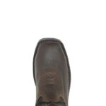 hombres L24N70 Wolverine marrón oscuro botas de agua impermeables con puntera de acero rancher - Imagen 5