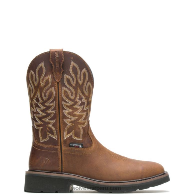hombres L24N71 Wolverine conker botas de agua impermeables con puntera de acero rancher - Imagen 1