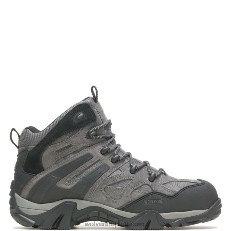 hombres L24N76 Wolverine gris carbón Bota con punta de material compuesto Wilderness - Imagen 1