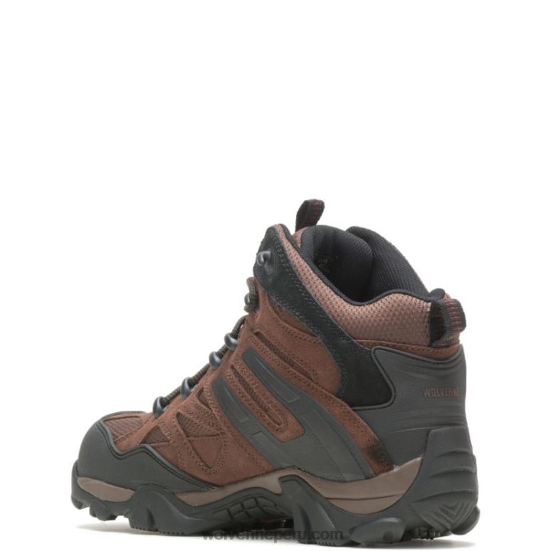 hombres L24N77 Wolverine marrón Bota con punta de material compuesto Wilderness - Imagen 3