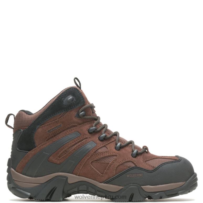 hombres L24N77 Wolverine marrón Bota con punta de material compuesto Wilderness - Imagen 1