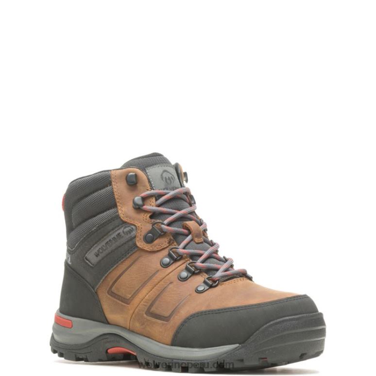 hombres L24N86 Wolverine centavo bota de trabajo chisel de 6" con punta de acero - Imagen 2