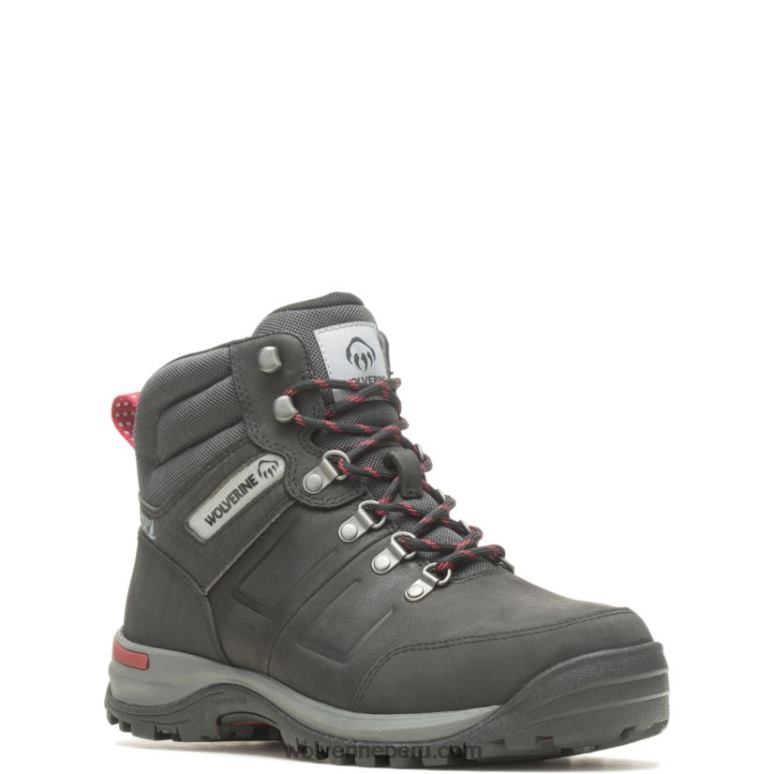 hombres L24N87 Wolverine negro bota de trabajo chisel de 6" con punta de acero - Imagen 2